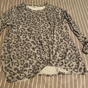 Animal Print long sleeve tunic